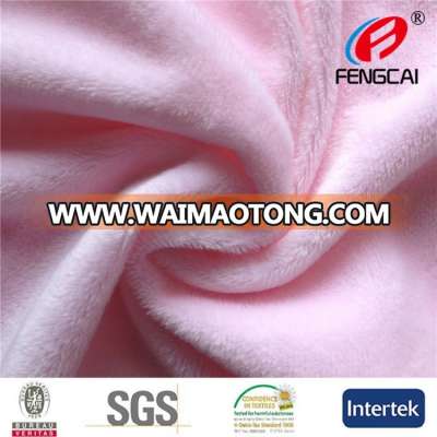 China Supplier Textile 100% Polyester Minky Plush Fabric